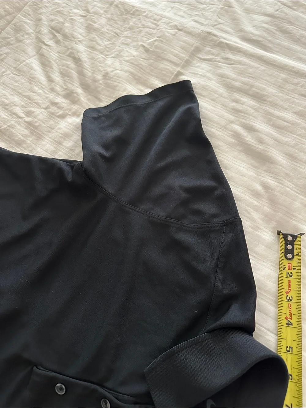 Nike Black Polo Shirt with White Nissan Logo
